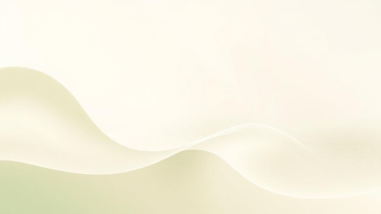 Soft sage and cream gradient suggesting calm AI